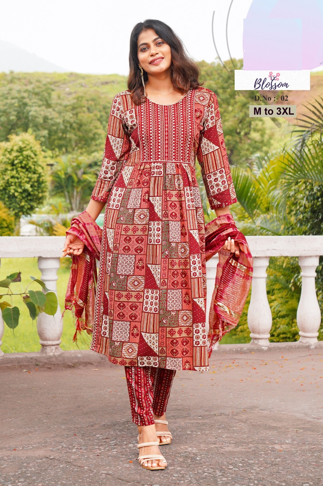 Blossom Jnx Rayon Readymade Pant Style Suits Wholesale