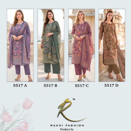 Blossom Of Flowers Rakhi Fashion Pant Style Suits Supplier