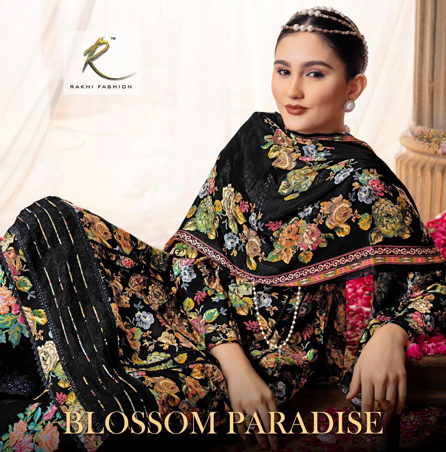 Blossom Paradise Rakhi Fashion Pashmina Suits Wholesaler