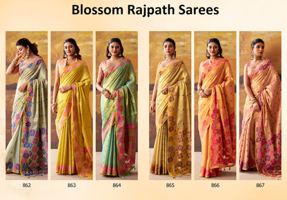 Blossom Rajpath Tissue Sarees Wholesaler Ahmedabad
