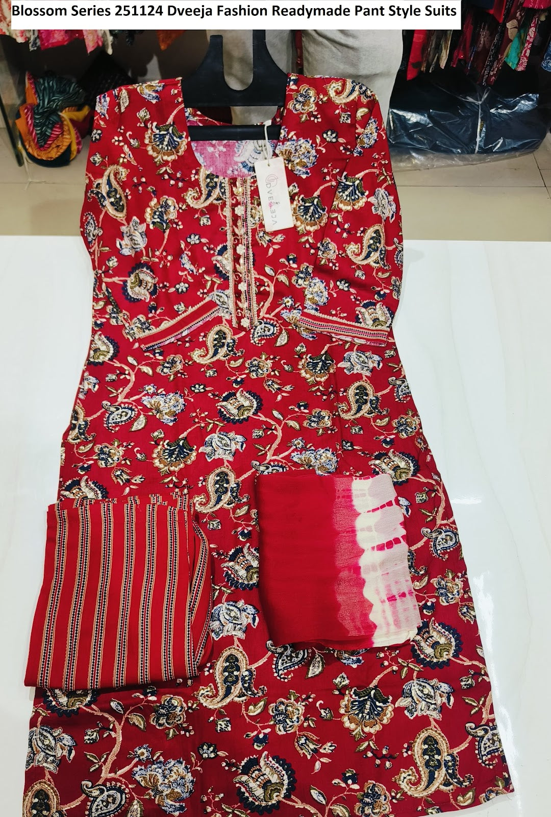 Blossom Series 251124 Dveeja Fashion Reyon Readymade Pant Style Suits Wholesaler Ahmedabad