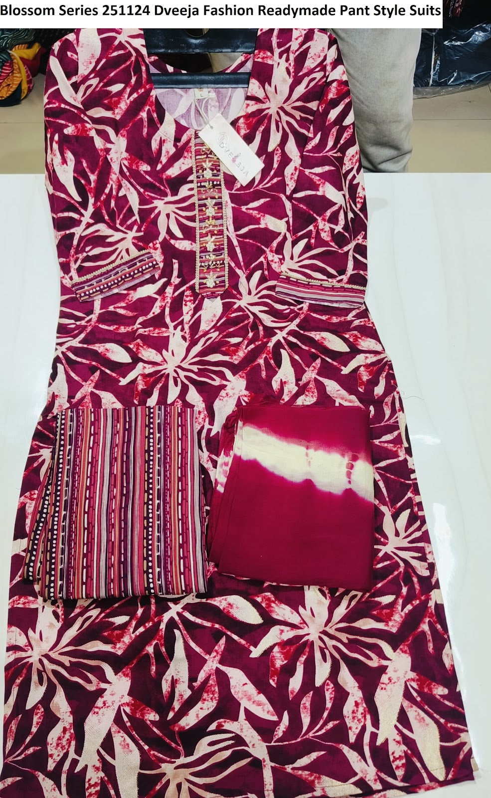 Blossom Series 251124 Dveeja Fashion Reyon Readymade Pant Style Suits Wholesaler Ahmedabad