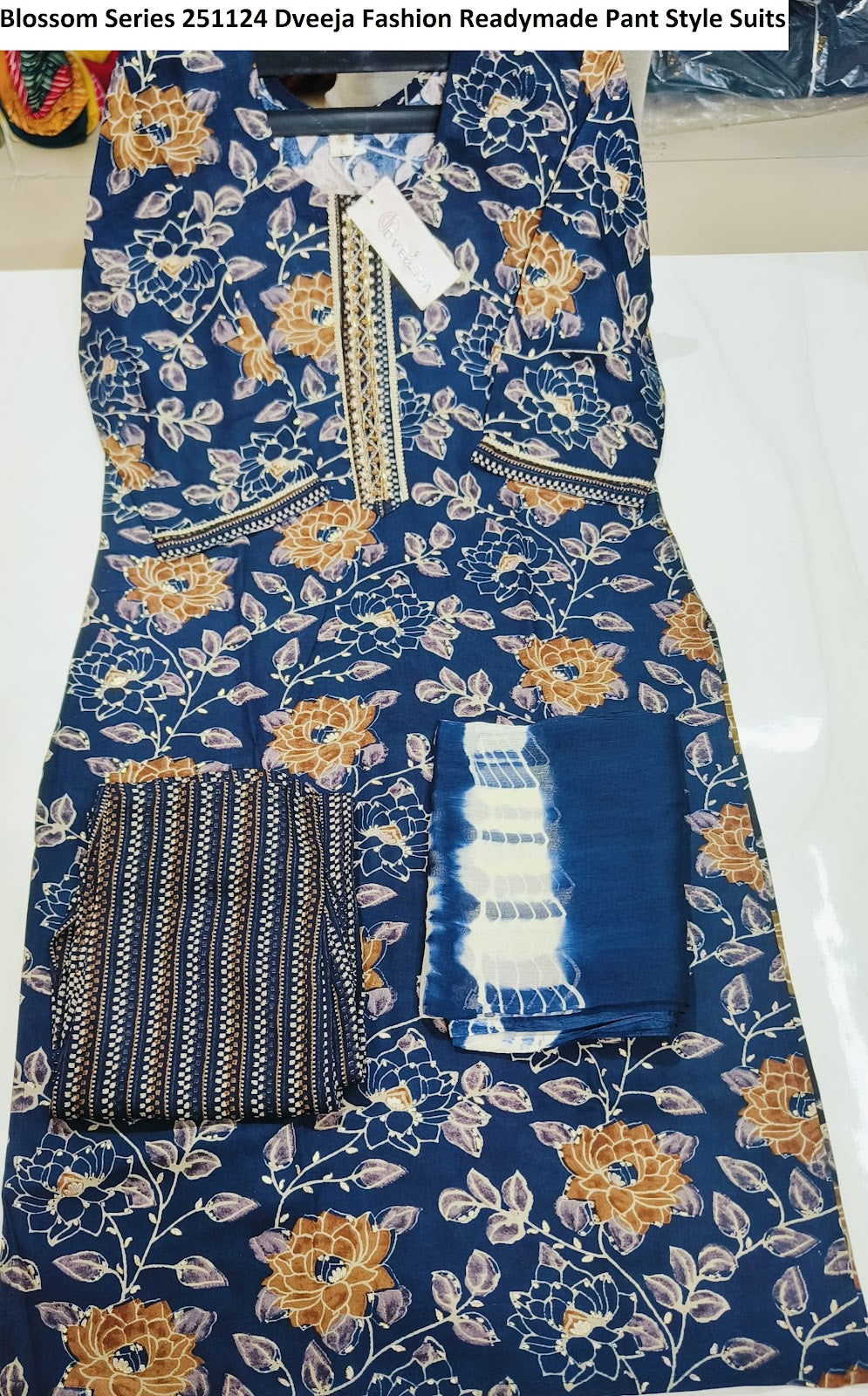 Blossom Series 251124 Dveeja Fashion Reyon Readymade Pant Style Suits Wholesaler Ahmedabad