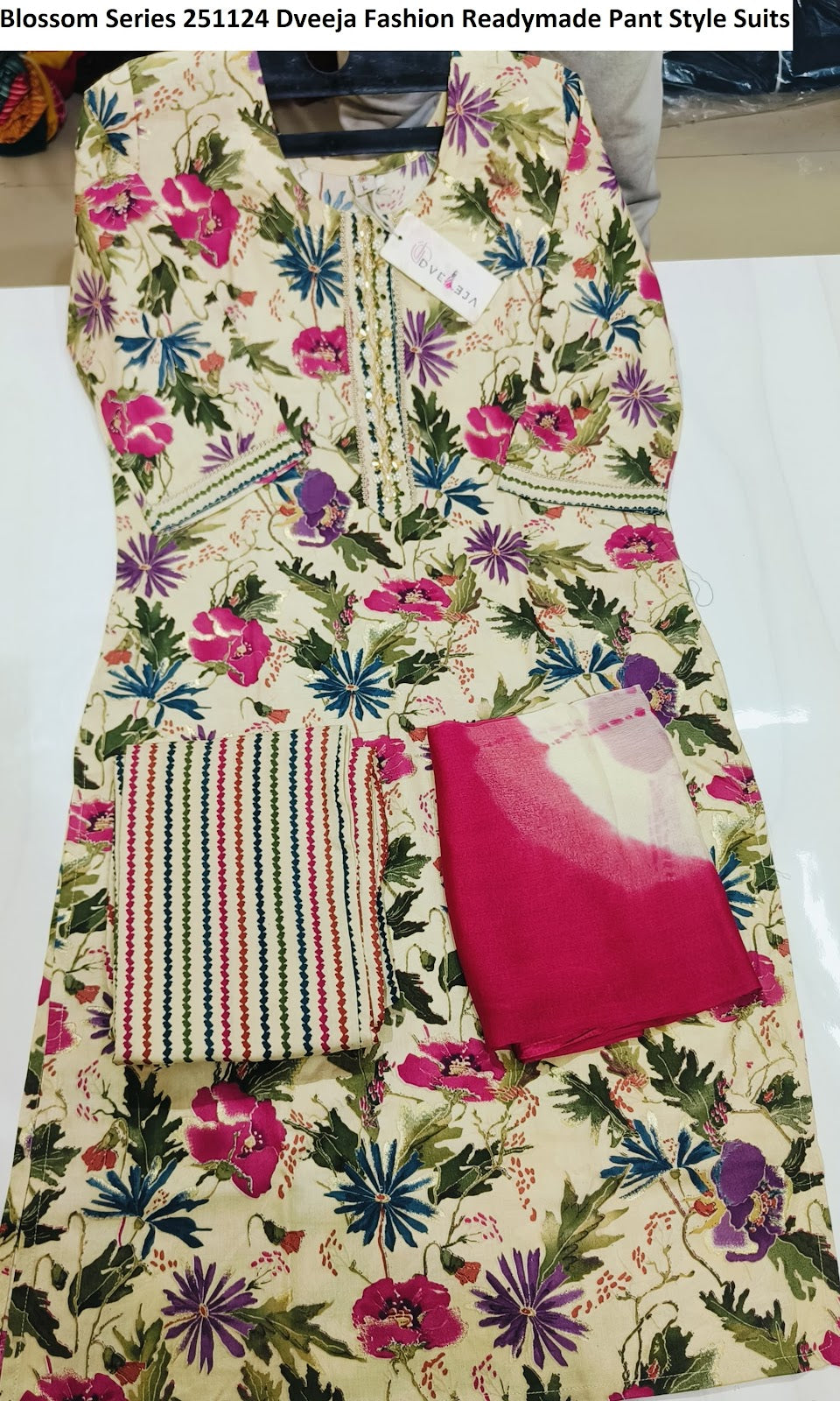 Blossom Series 251124 Dveeja Fashion Reyon Readymade Pant Style Suits Wholesaler Ahmedabad