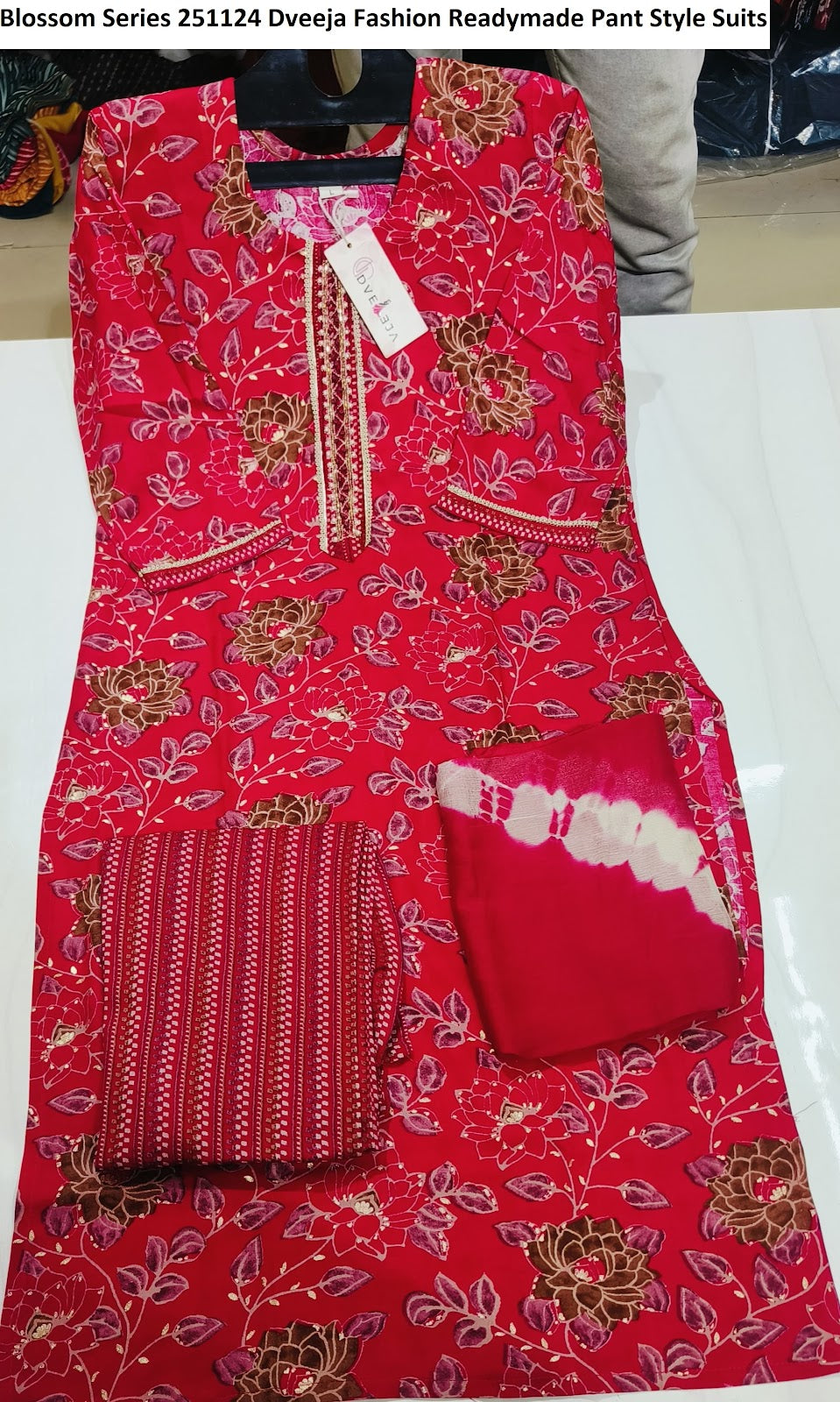 Blossom Series 251124 Dveeja Fashion Reyon Readymade Pant Style Suits Wholesaler Ahmedabad