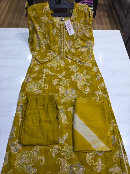 Blossom Series Dveeja Fashion Reyon Readymade Pant Style Suits Supplier India