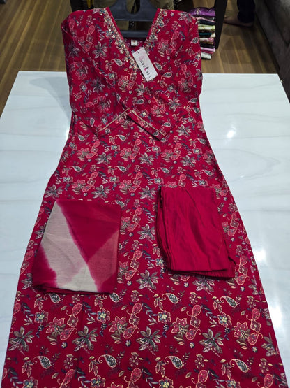 Blossom Series Dveeja Fashion Reyon Readymade Pant Style Suits Supplier India