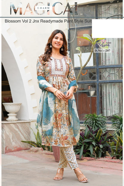 Blossom Vol 2 Jnx Rayon Readymade Pant Style Suits Manufacturer Gujarat
