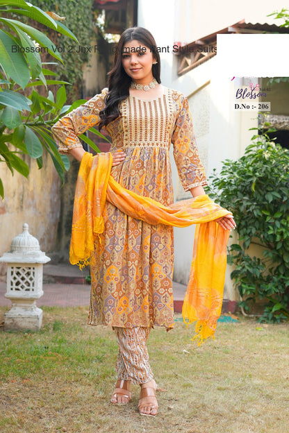 Blossom Vol 2 Jnx Rayon Readymade Pant Style Suits Manufacturer Gujarat