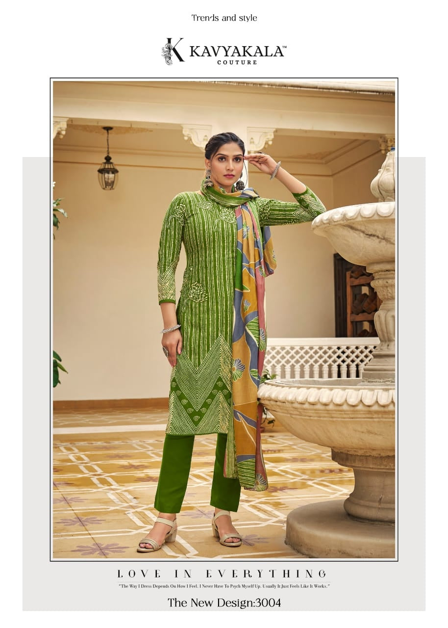 Blossom Vol 3 Kavyakala Cambric Karachi Salwar Suits Wholesaler Gujarat