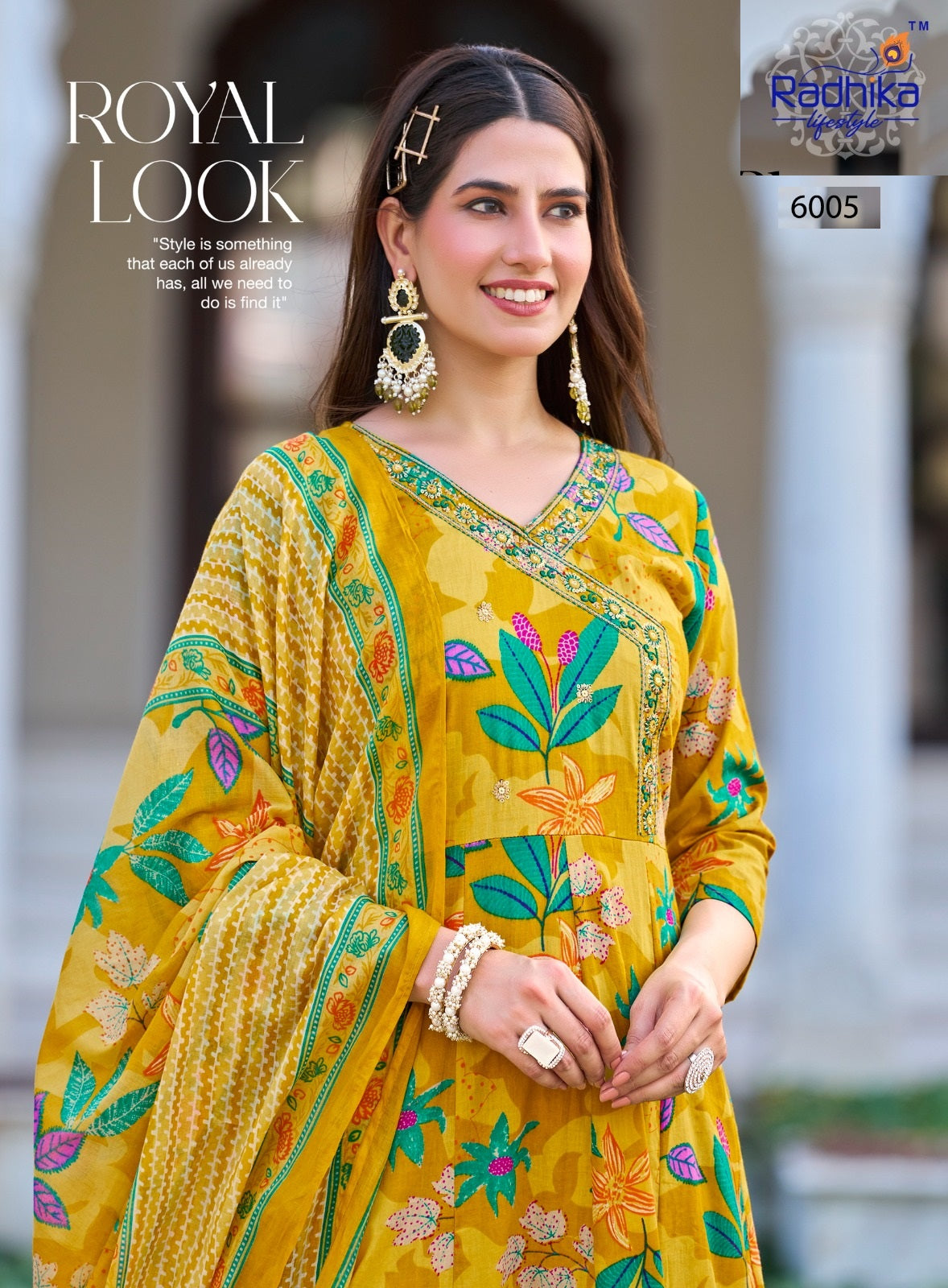 Blossom Vol 6 Radhika Lifestyle Cotton Readymade Anarkali Suits Wholesaler Gujarat