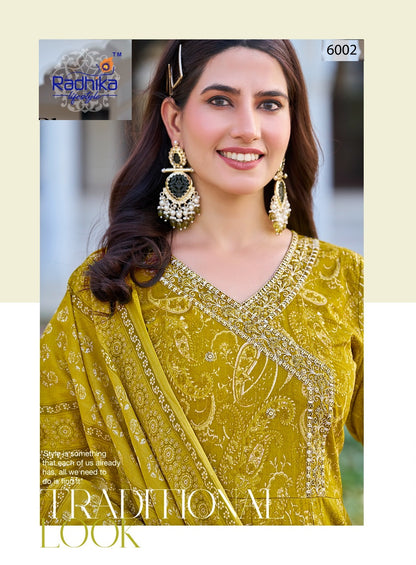 Blossom Vol 6 Radhika Lifestyle Cotton Readymade Anarkali Suits Wholesaler Gujarat