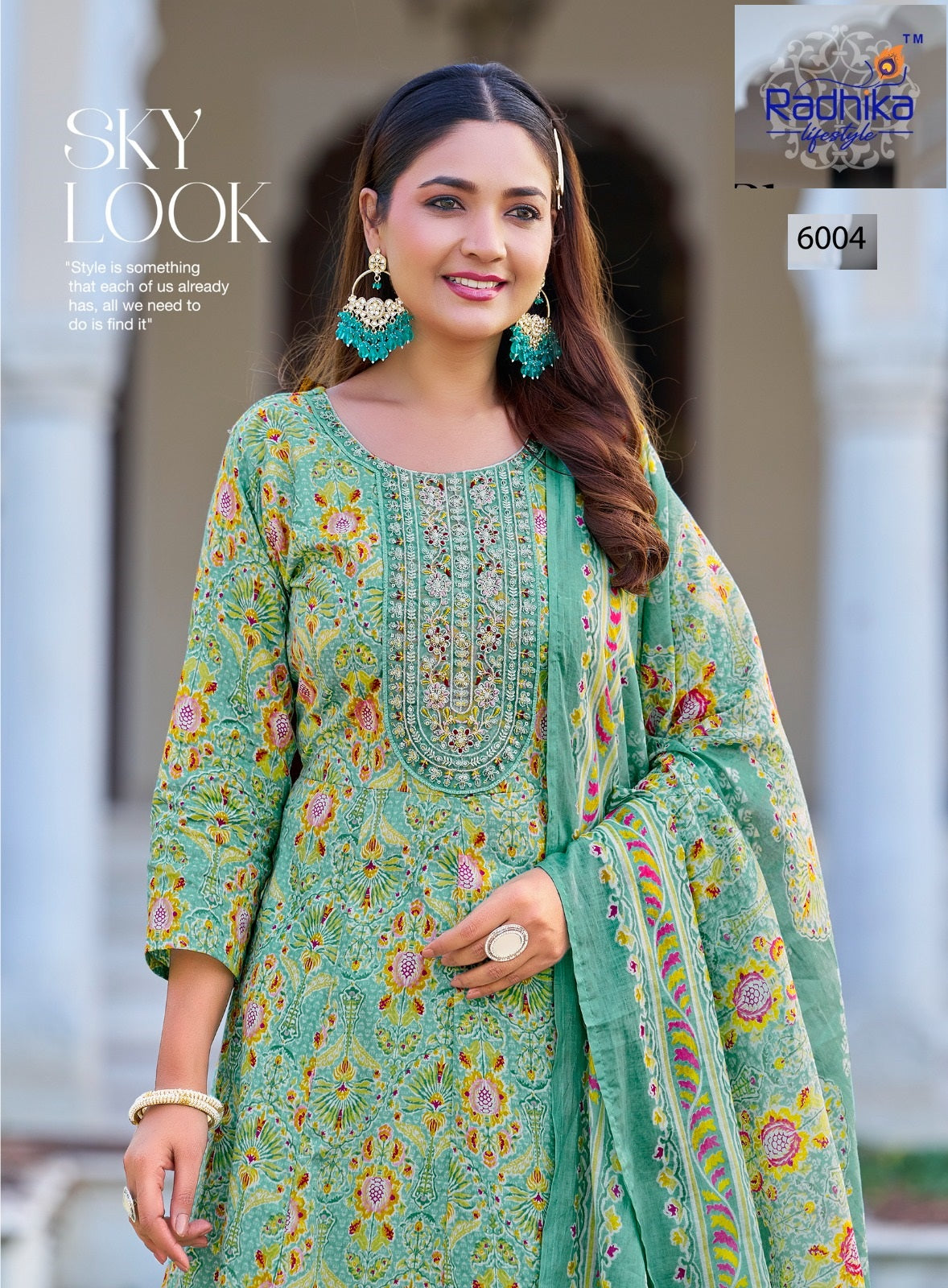 Blossom Vol 6 Radhika Lifestyle Cotton Readymade Anarkali Suits Wholesaler Gujarat