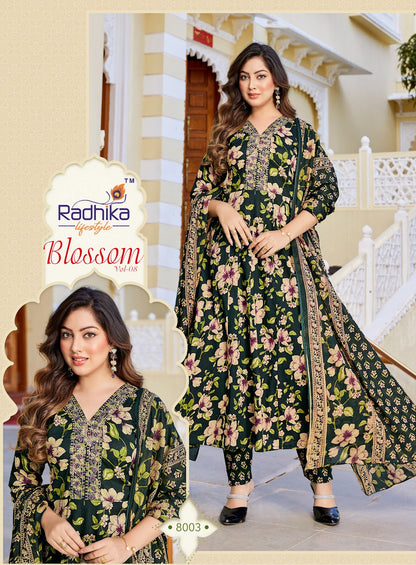 Blossom Vol 8 Radhika Lifestyle Cotton Readymade Anarkali Suits Wholesale