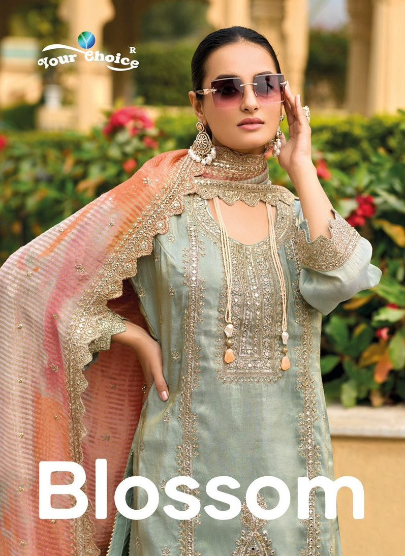 Blossom Your Choice Simmer Readymade Suits Supplier