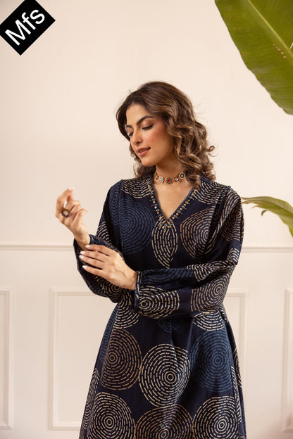 Blue-Wine Mfs Cotton Co Ord Set Manufacturer Ahmedabad