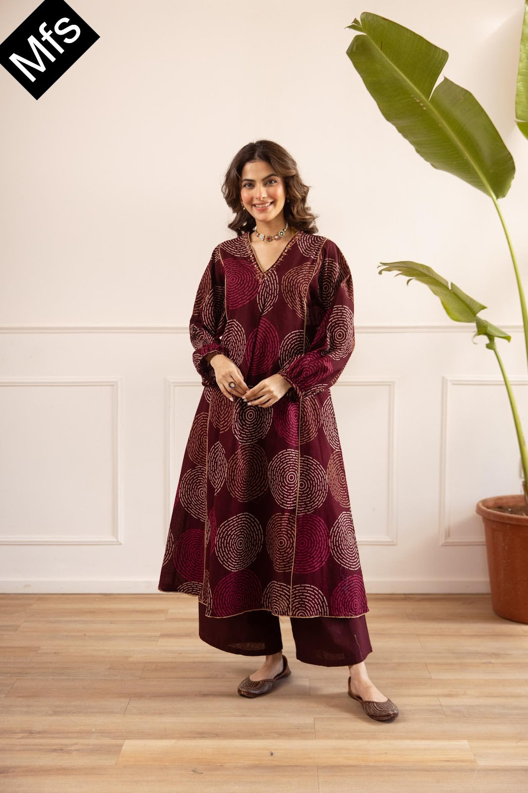Blue-Wine Mfs Cotton Co Ord Set Manufacturer Ahmedabad