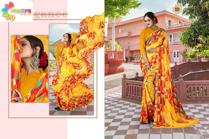 Blue Lady Mantra Weightless Sarees Wholesaler Ahmedabad
