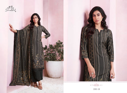 Bluebell 1001 Shiddat Muslin Pant Style Suits Wholesale Price
