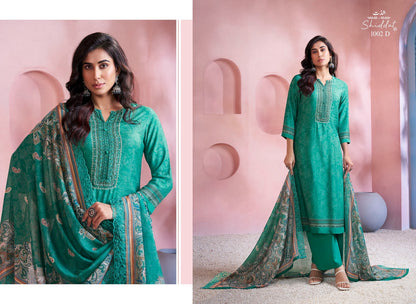 Bluebell 1002 Shiddat Muslin Pant Style Suits Wholesaler India
