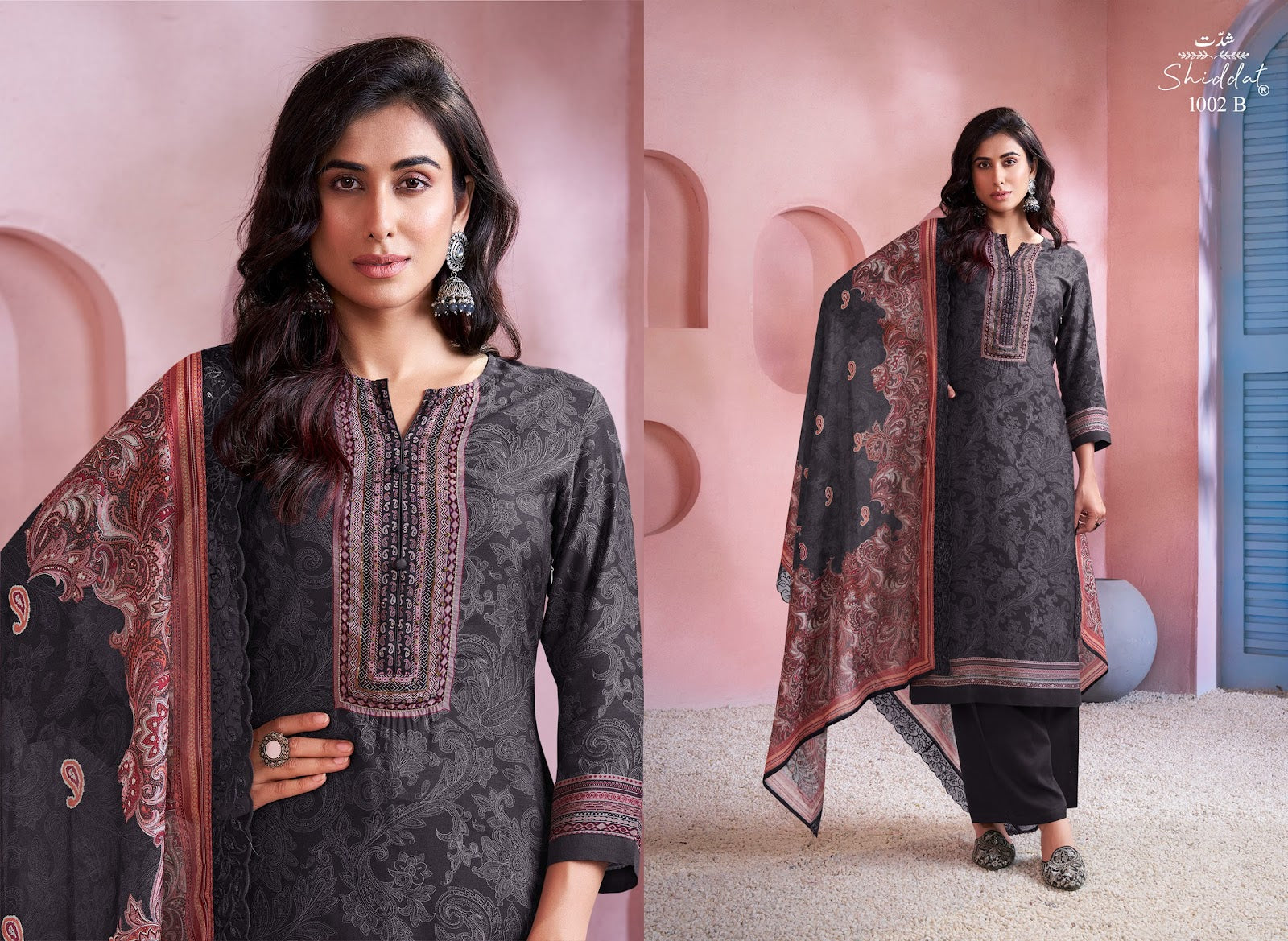 Bluebell 1002 Shiddat Muslin Pant Style Suits Wholesaler India