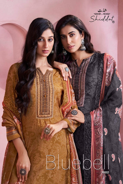 Bluebell 1002 Shiddat Muslin Pant Style Suits Wholesaler India