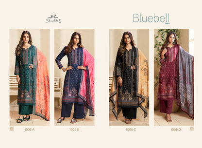 Bluebell 1005 Shiddat Muslin Pant Style Suits Wholesaler India