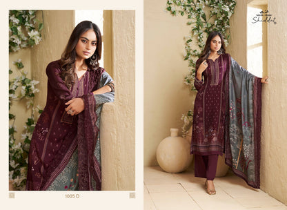 Bluebell 1005 Shiddat Muslin Pant Style Suits Wholesaler India