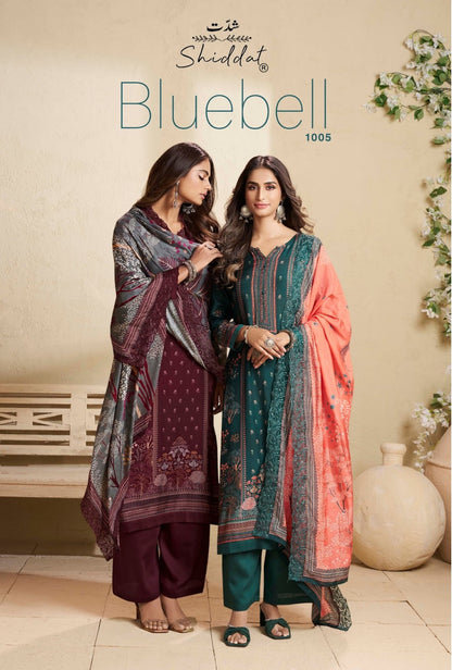Bluebell 1005 Shiddat Muslin Pant Style Suits Wholesaler India