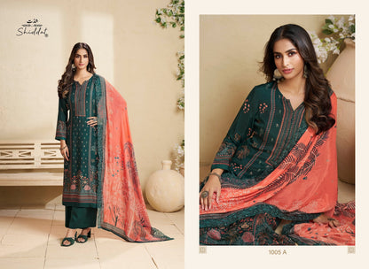 Bluebell 1005 Shiddat Muslin Pant Style Suits Wholesaler India