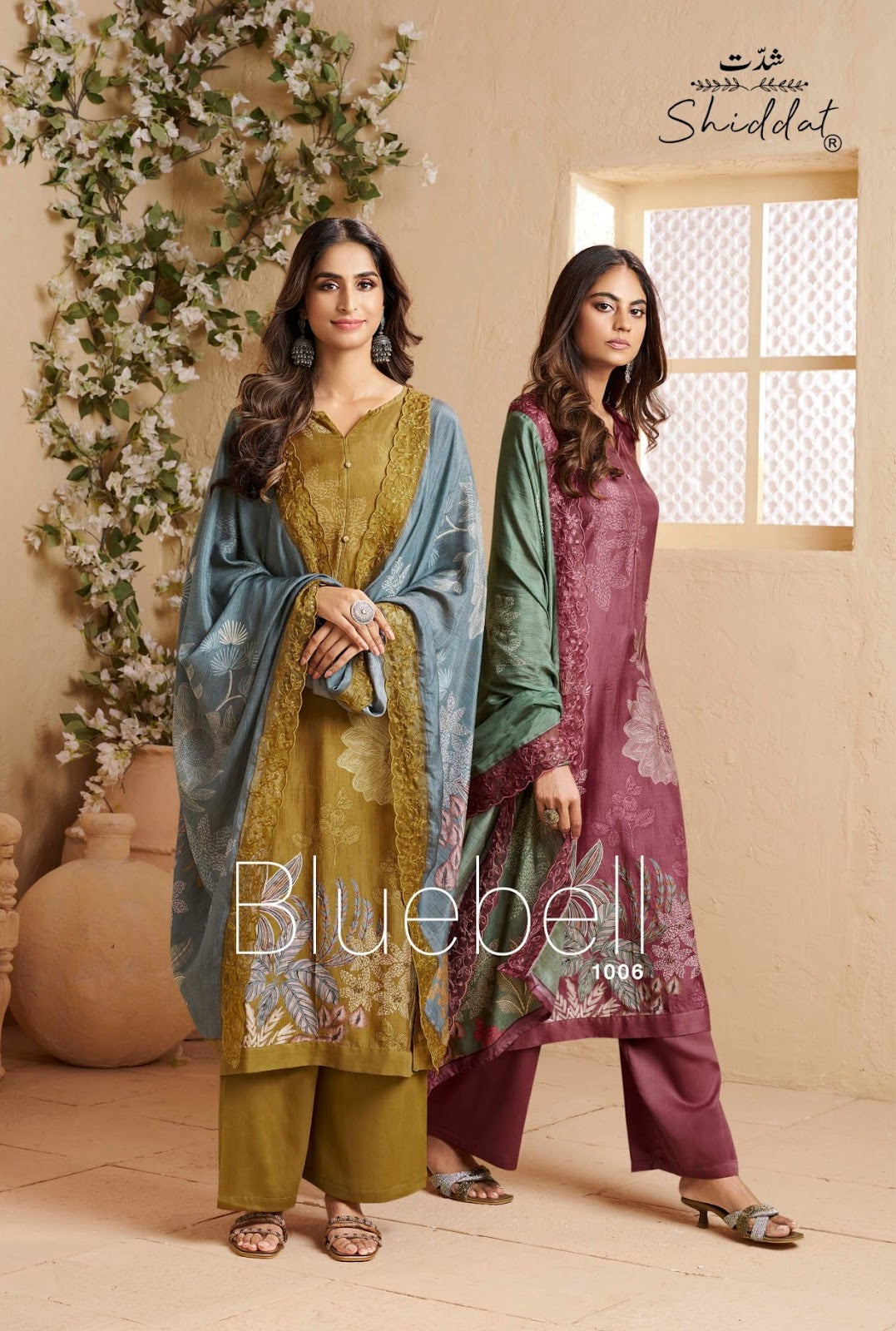 Bluebell 1006 Shiddat Muslin Pant Style Suits Manufacturer Ahmedabad
