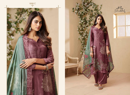 Bluebell 1006 Shiddat Muslin Pant Style Suits Manufacturer Ahmedabad