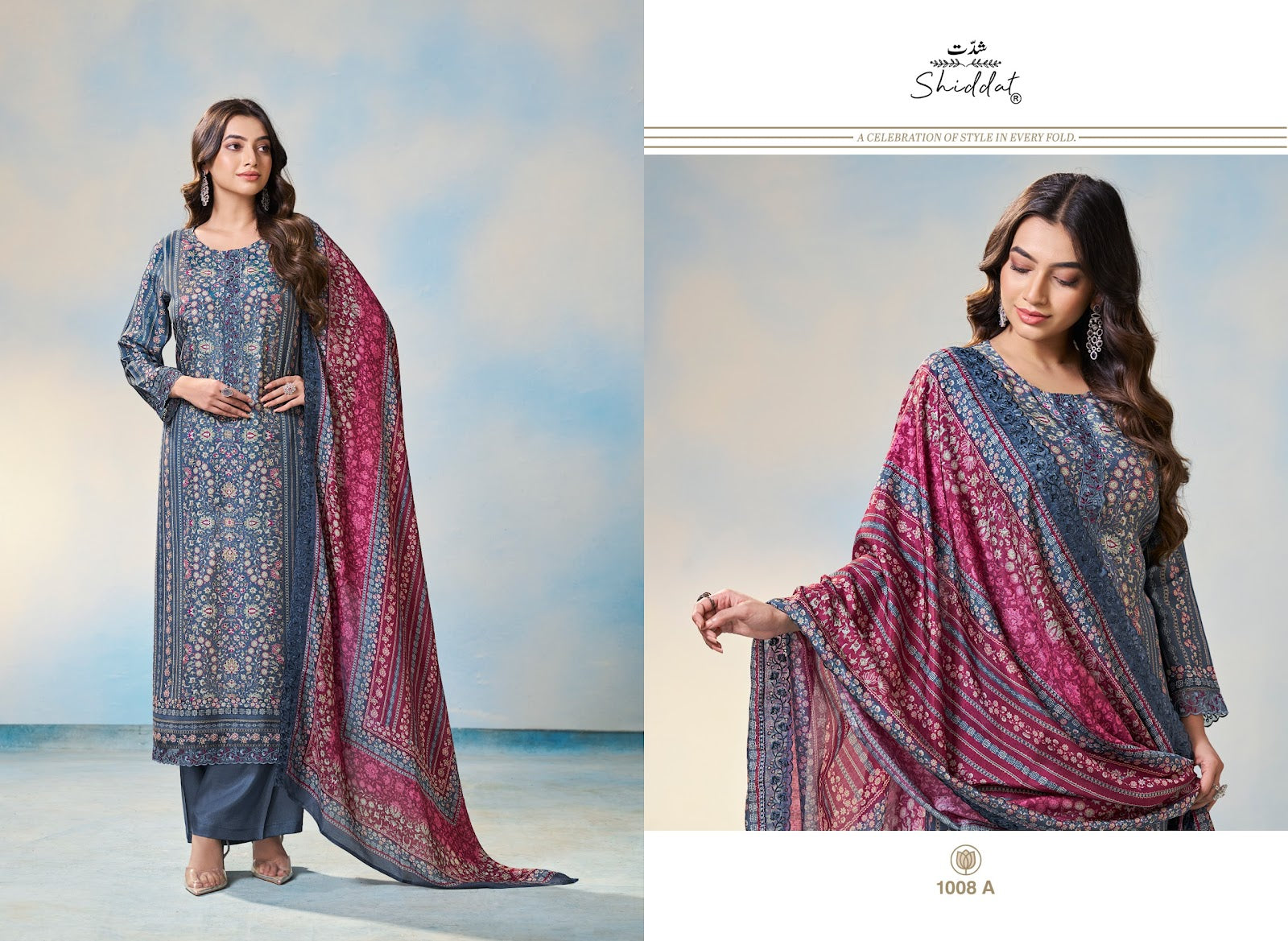 Bluebell 1008 Shiddat Muslin Pant Style Suits Wholesale Price