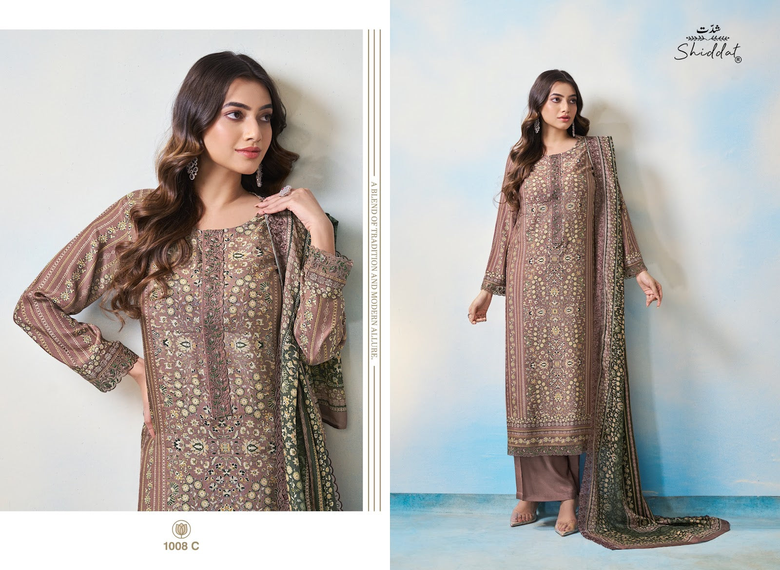 Bluebell 1008 Shiddat Muslin Pant Style Suits Wholesale Price