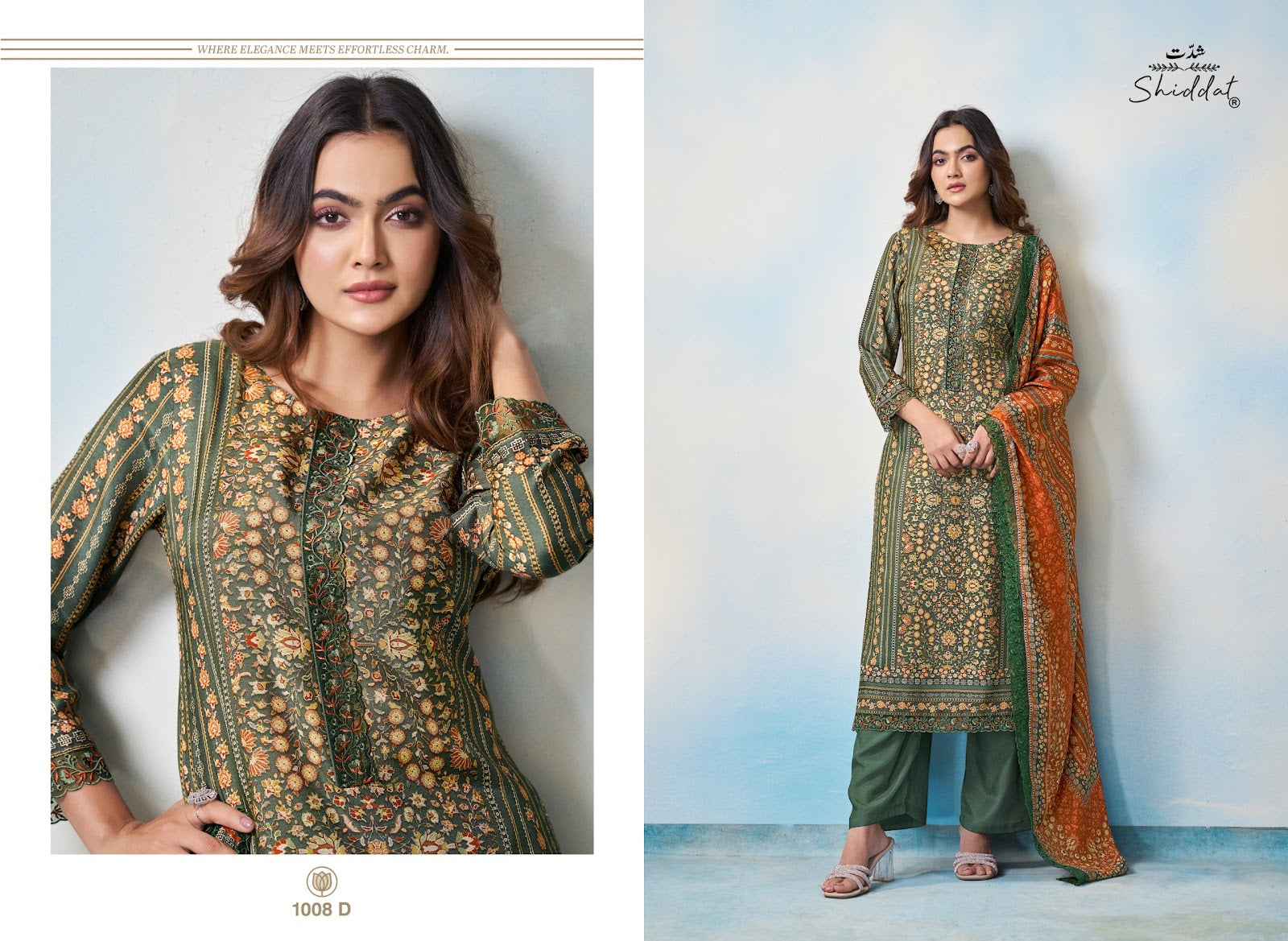 Bluebell 1008 Shiddat Muslin Pant Style Suits Wholesale Price