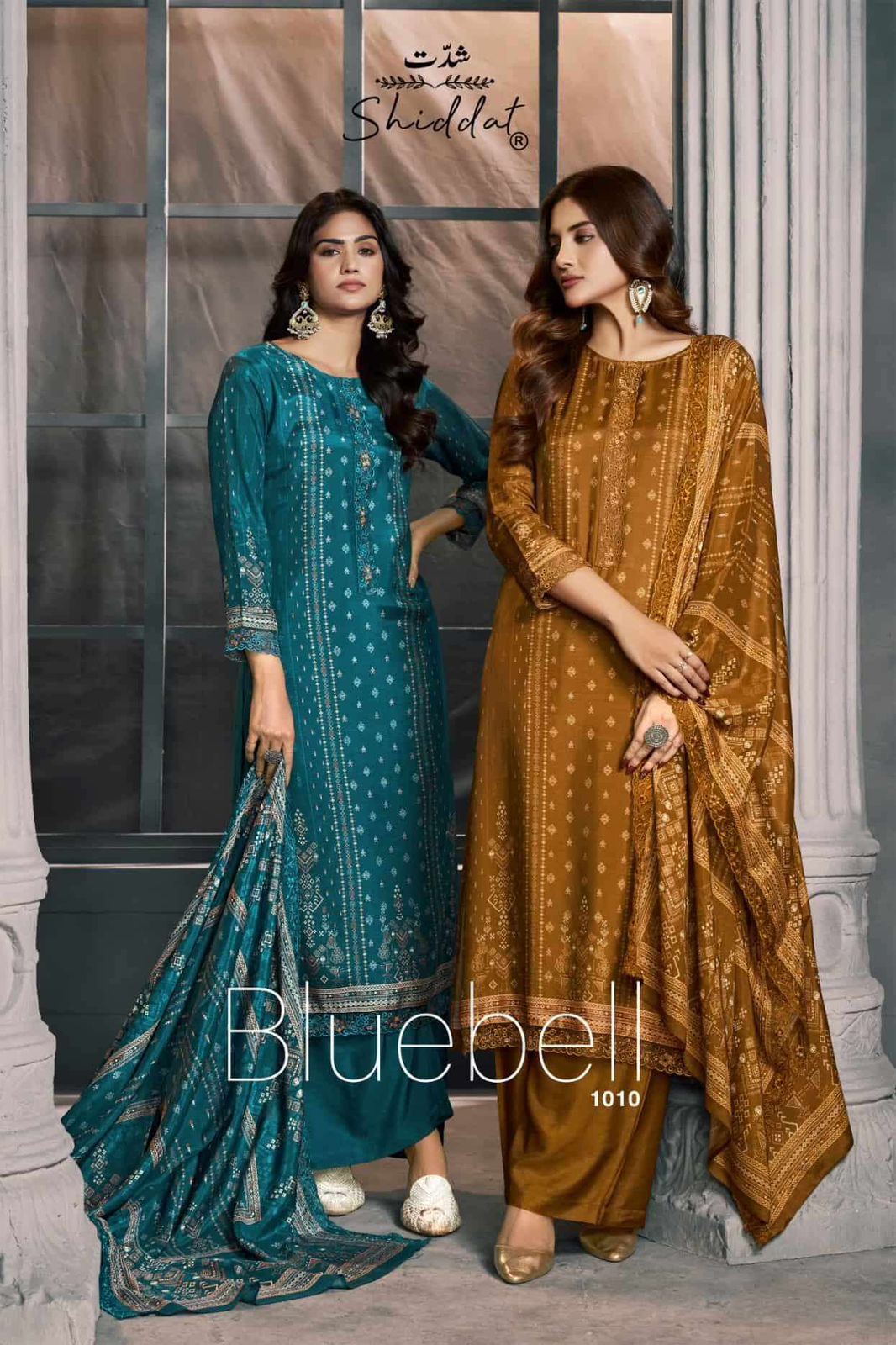 Bluebell 1010 Shiddat Muslin Pant Style Suits Exporter Ahmedabad