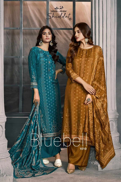 Bluebell 1010 Shiddat Muslin Pant Style Suits Exporter Ahmedabad