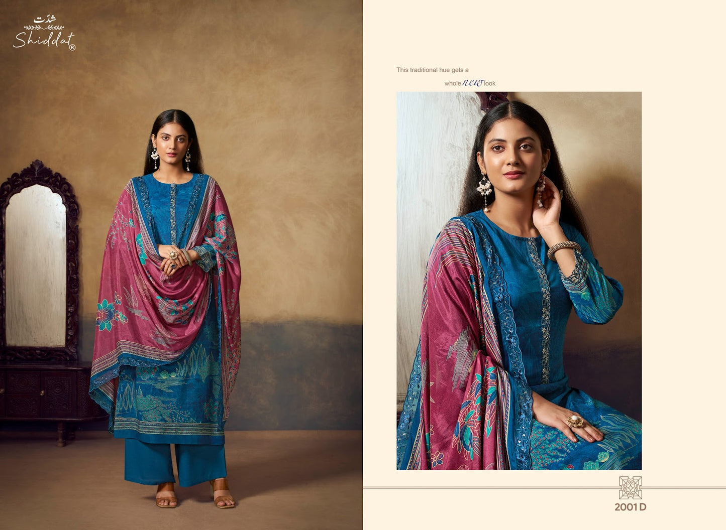 Bluebell 2 Shiddat Muslin Pant Style Suits Wholesaler