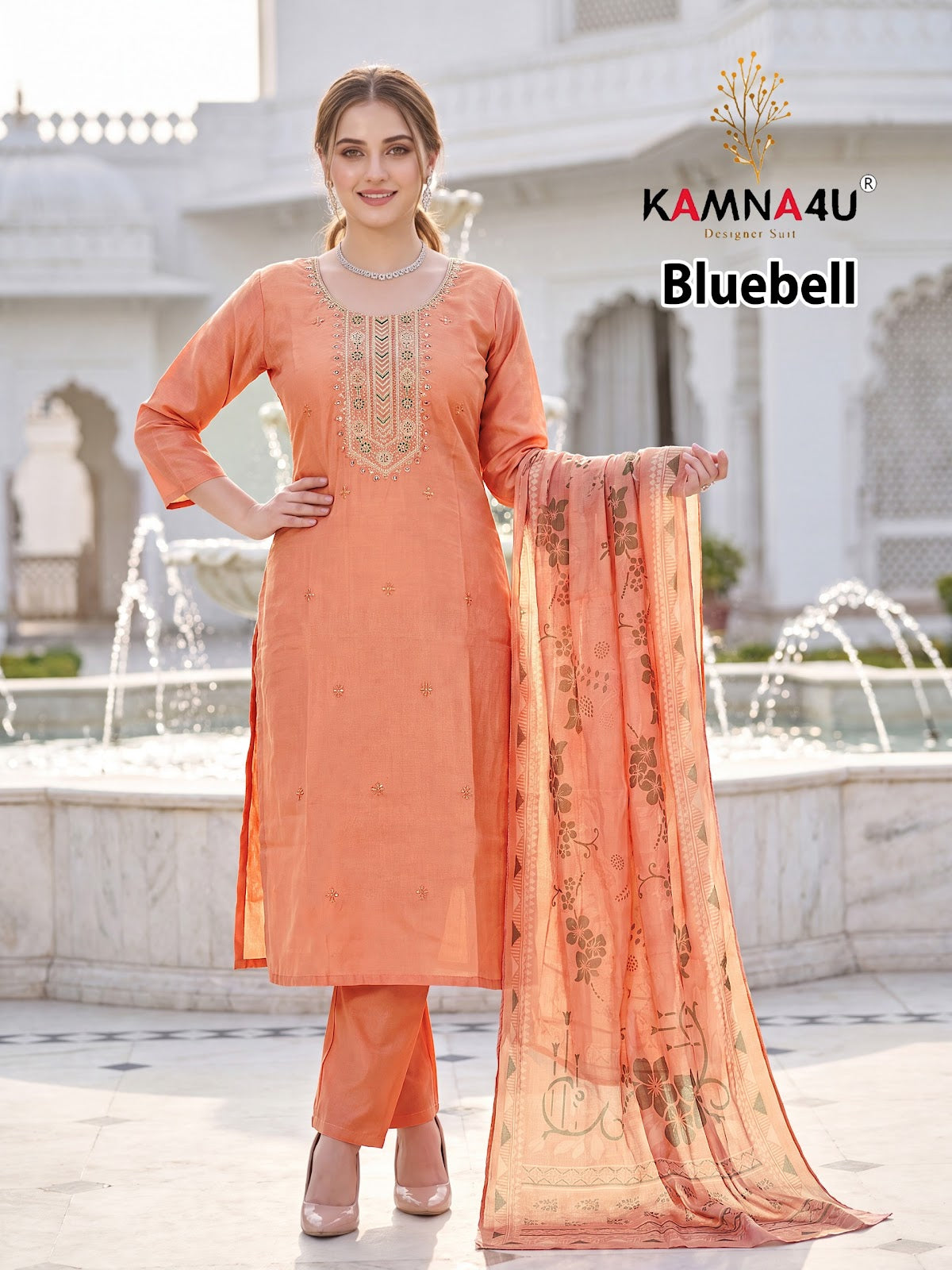 Bluebell Kamna4U Shimmer Readymade Pant Style Suits Manufacturer