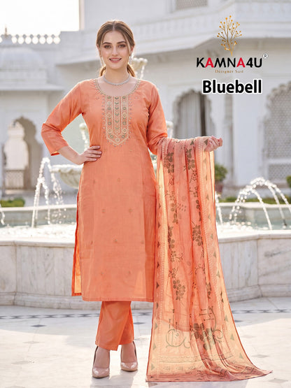 Bluebell Kamna4U Shimmer Readymade Pant Style Suits Manufacturer