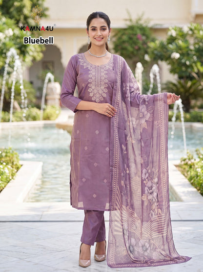 Bluebell Kamna4U Shimmer Readymade Pant Style Suits Manufacturer