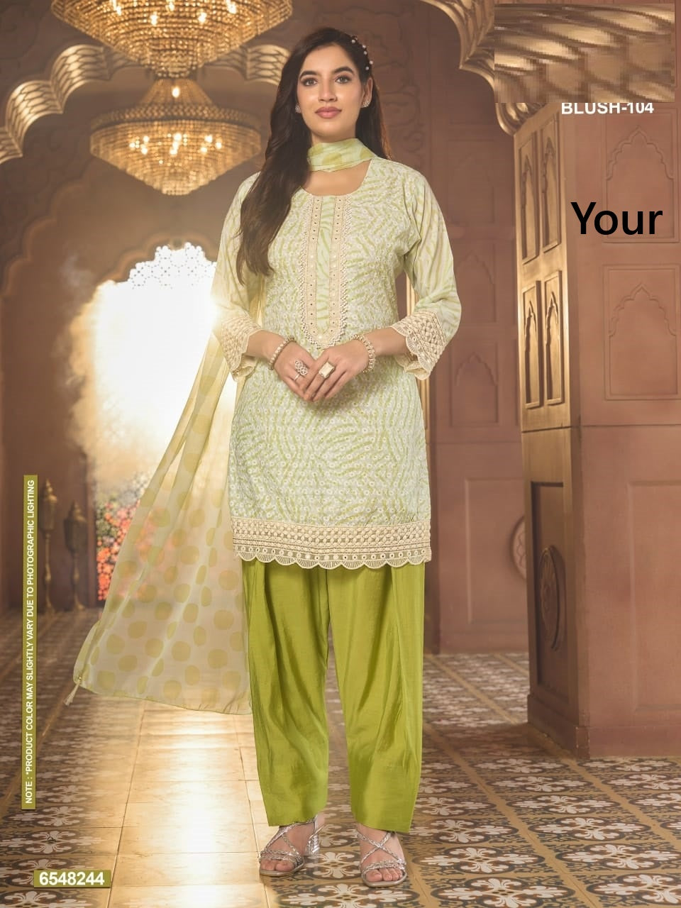 Blush Farashi Your Cotton Readymade Suits Exporter India