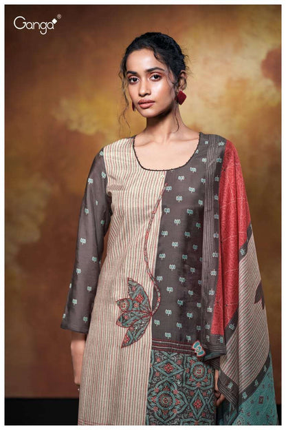 Blythe S3706 Ganga Bemberg Silk Pant Style Suits Manufacturer Gujarat