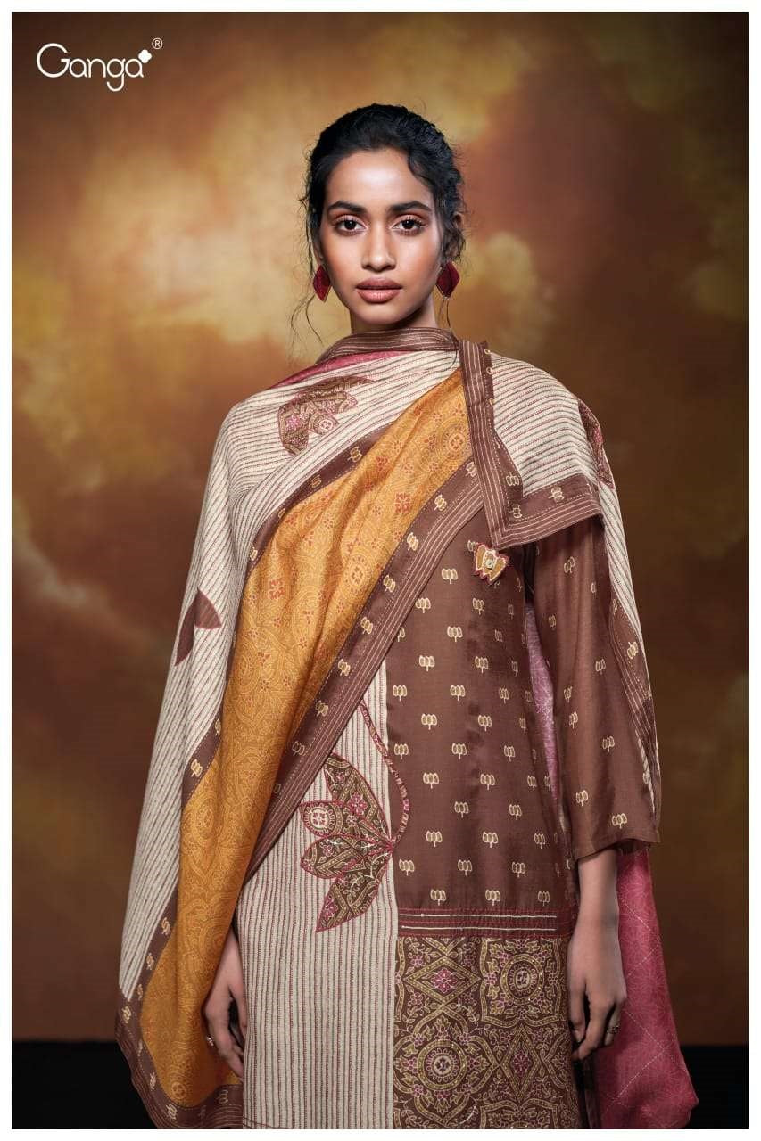 Blythe S3706 Ganga Bemberg Silk Pant Style Suits Manufacturer Gujarat