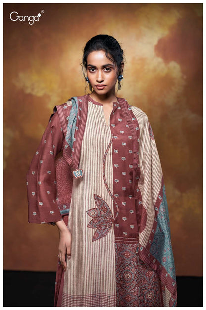 Blythe S3706 Ganga Bemberg Silk Pant Style Suits Manufacturer Gujarat