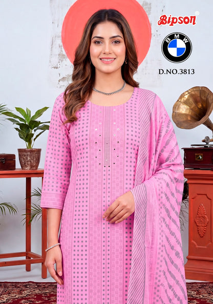 Bmw 3813 Bipson Prints Cotton Pant Style Suits Manufacturer