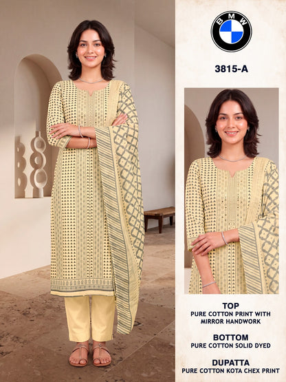 Bmw 3815 Bipson Prints Cotton Pant Style Suits Exporter