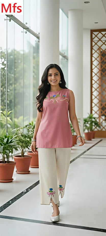 Boat Neckline Mfs Cotton Co Ord Set Wholesaler Gujarat