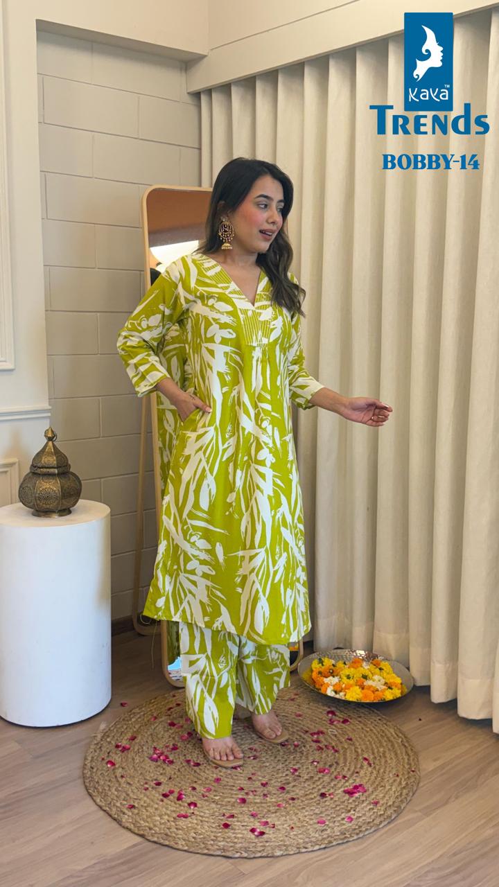 Bobby Kaya Rayon Kurti Plazzo Set Exporter India
