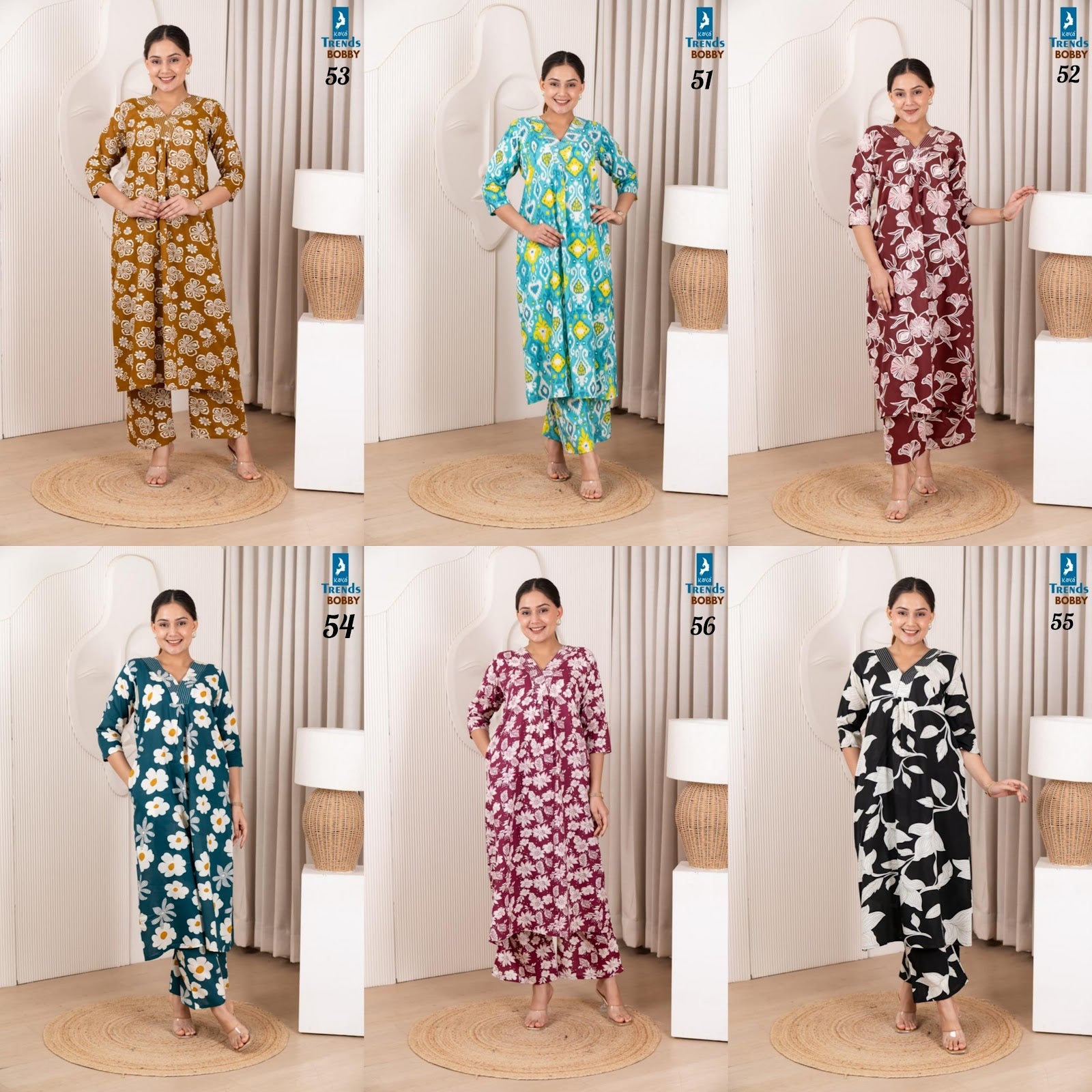 Bobby Kaya Trends Rayon Co Ord Set Wholesaler Gujarat